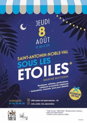 Marché Nocturne Sous les Étoiles #Saint-Antonin-Noble-Val