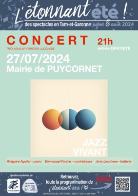 Concert de Grégoire Aguilar Trio #Puycornet
