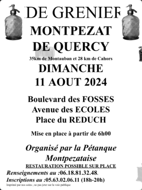 Vide-grenier brocantes #Montpezat-de-Quercy