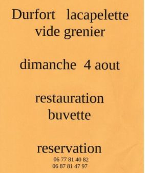 Vide-Grenier de la Pêche #Durfort-Lacapelette