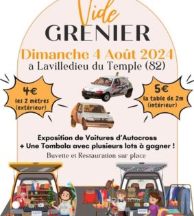 Vide Grenier Association Passion Sport Auto 82 #La Ville-Dieu-du-Temple