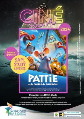 Cinéma plein air : « Pattie et la colère de Poséidon » #Savenès