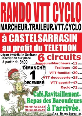 Rando VTT Cyclo - Téléthon #Castelsarrasin