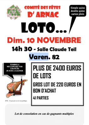 LOTO DU CF D'ARNAC #Varen