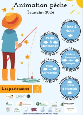 Animations pêche pour les vacances de la Toussaint #Lamothe-Capdeville