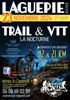 La Nocture Trail et VTT #Laguépie