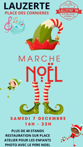 Marché de Noël nocturne #Lauzerte