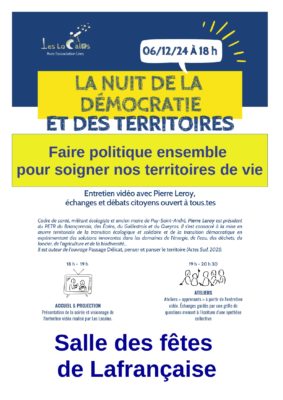 La Nuit de la Démocratie et des Territoires #Lafrançaise