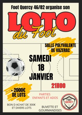 Loto École de Foot Quercy 46/82 #Molières