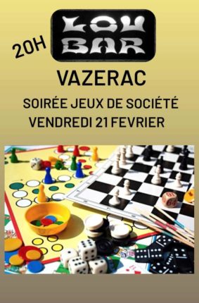 Soirée jeux de société #Vazerac